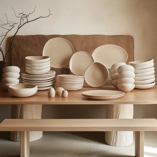 Ensemble de Vaisselle 55 Pièces pour 12 Personnes - 2