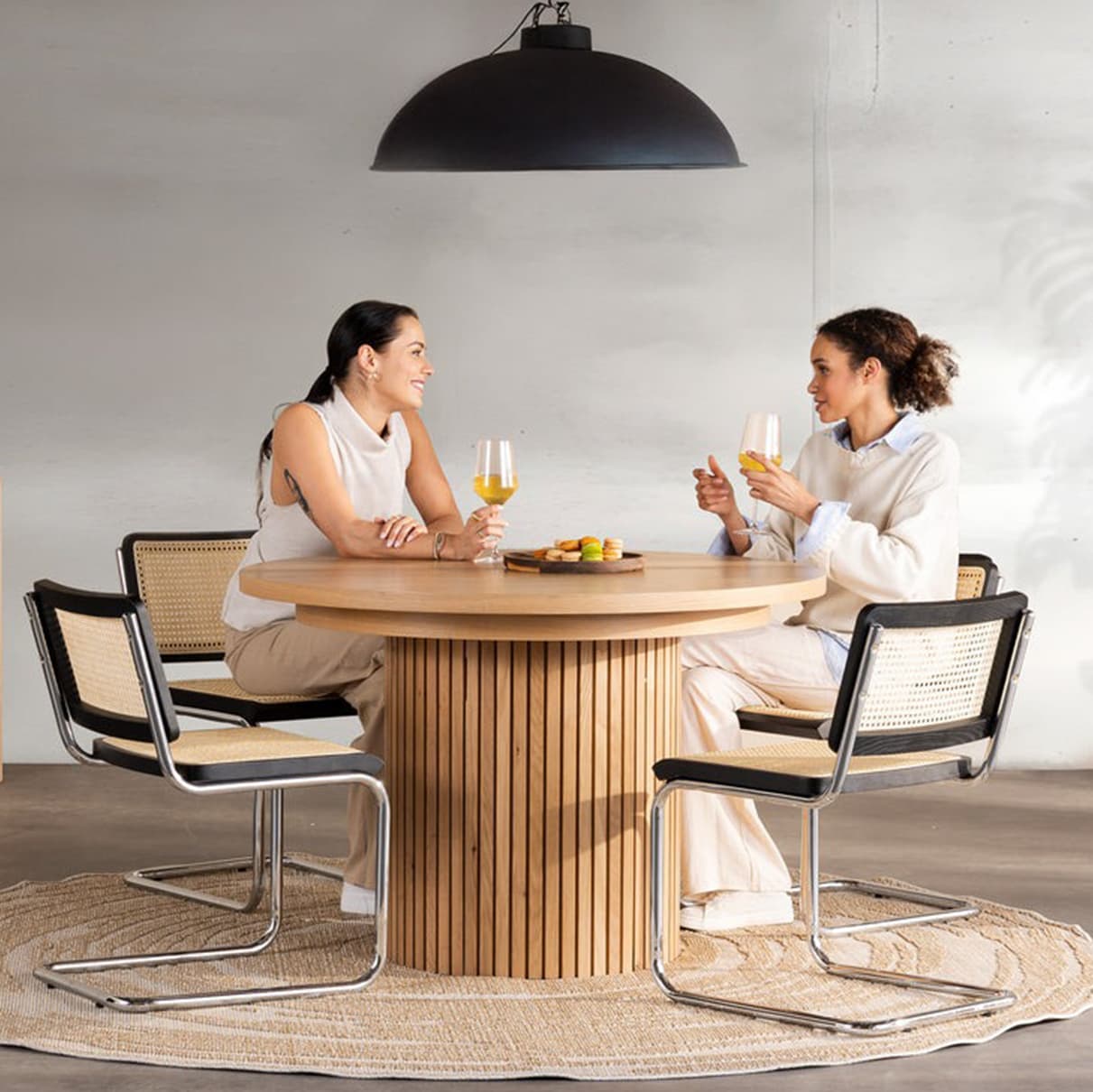 Ensemble de Salle à manger rond Extensible - 6