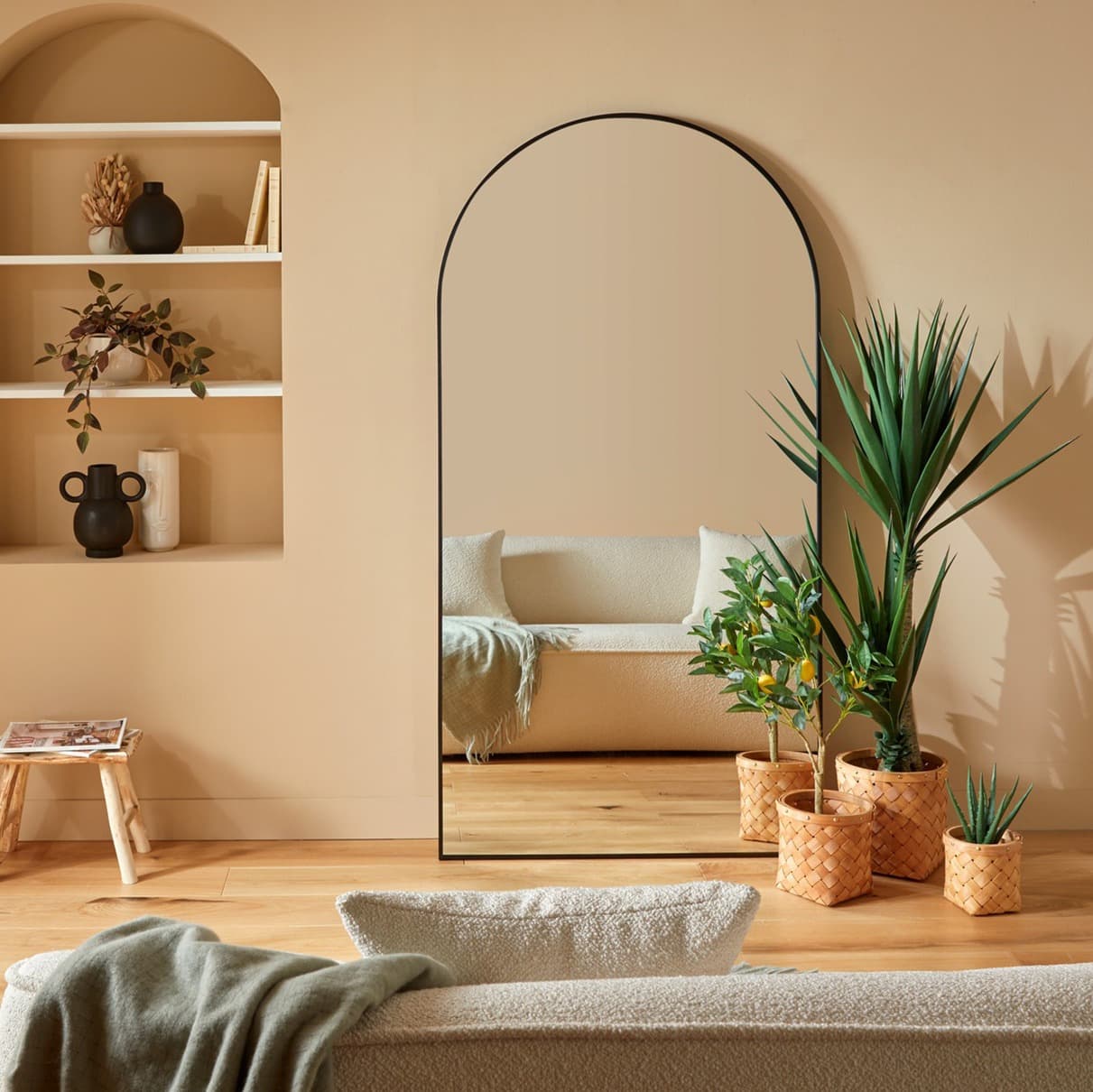 Miroir cintré « Alicia » 177 × 91 cm - Destockage | Storevia