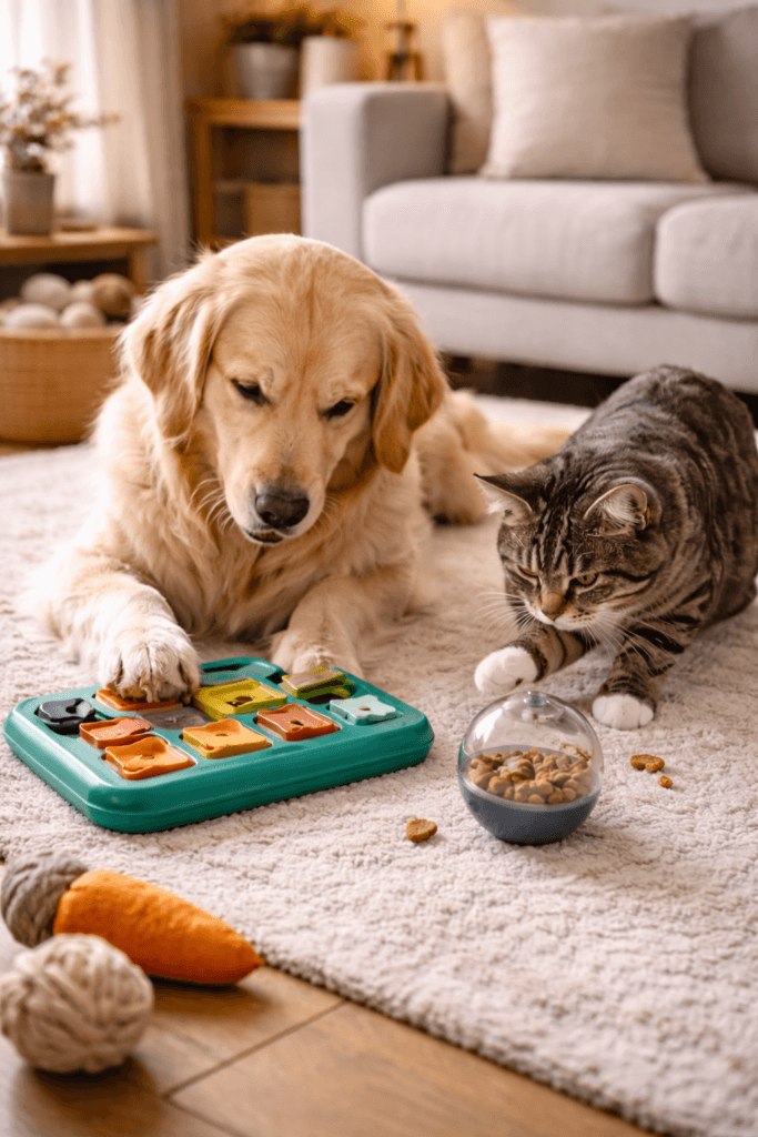 Stimuler son animal de compagnie au quotidien